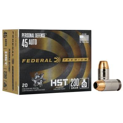 Federal 45 Auto 230 Gr Personal Defense HST (20)