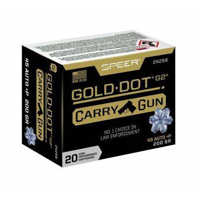 Speer 45 Auto +P 200 Gr Gold Dot Carry Gun HP (20)