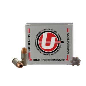 Underwood 9mm Luger 124 Grain Jacketed Hollow Point (20)