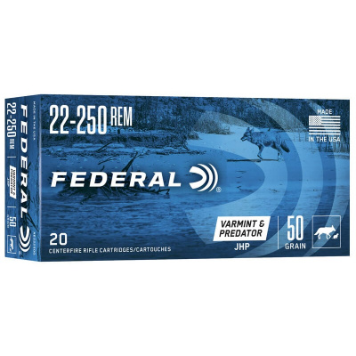 Federal 22 250 Rem 50 Grain JHP (20)